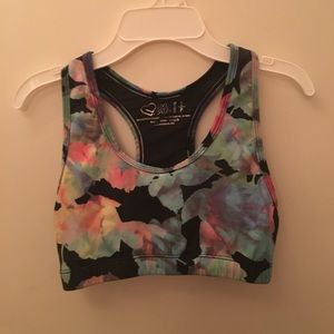 Colorful sports bra!